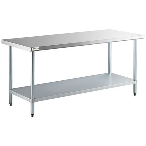 6ft stainless steel table with under cabinets|stainless steel table with drawers.